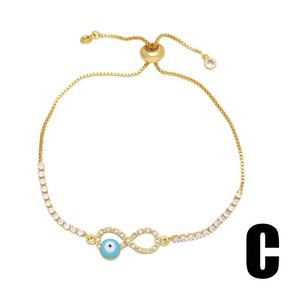 Wholesale Copper Trendy Dragonfly Heart Bracelet